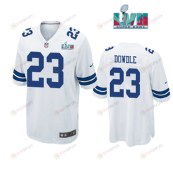 Rico Dowdle 23 Dallas Cowboys Super Bowl LVII Super Bowl LVII White Men's Jersey