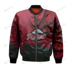 Rider Broncs Bomber Jacket 3D Printed Basketball Net Grunge Pattern