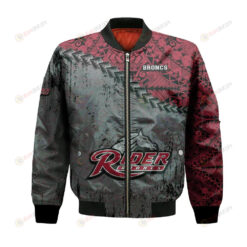 Rider Broncs Bomber Jacket 3D Printed Grunge Polynesian Tattoo