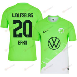 Ridle Baku 20 VfL Wolfsburg 2023-24 Home Men Jersey - Green