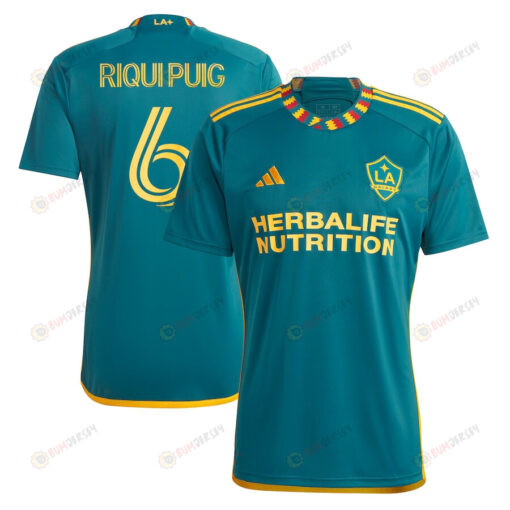 Riqui Puig 6 LA Galaxy 2023 LA Kit Men Jersey - Green