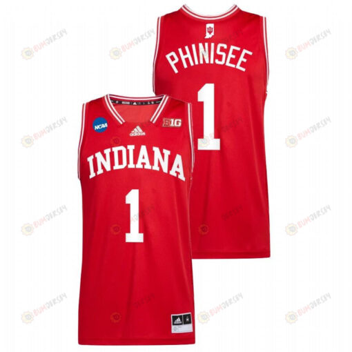 Rob Phinisee 1 Indiana Hoosiers 2022 March Madness Basketball Men Jersey - Red