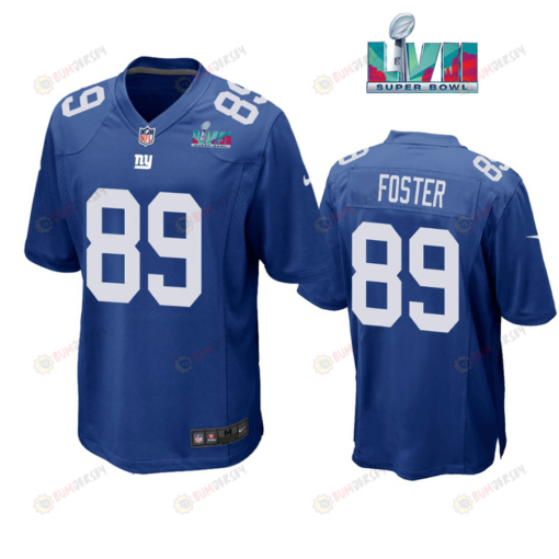 Robert Foster 89 New York Giants Super Bowl LVII Super Bowl LVII Royal Men's Jersey