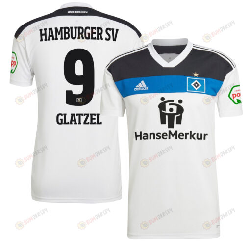 Robert Glatzel 9 Hamburger SV II 2022-23 Home Jersey - White