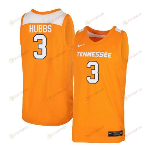 Robert Hubbs 3 Tennessee Volunteers Elite Basketball Men Jersey - Orange White
