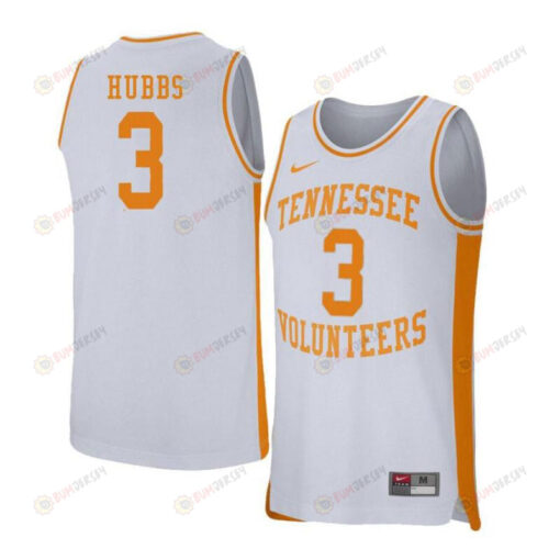 Robert Hubbs 3 Tennessee Volunteers Retro Elite Basketball Men Jersey - White