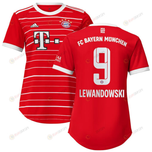 Robert Lewandowski 9 Bayern Munich Women 2022/23 Home Jersey - Red