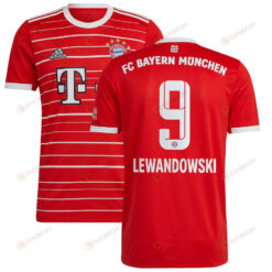 Robert Lewandowski 9 Bayern Munich Youth 2022/23 Home Player Jersey - Red