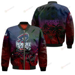 Robert Morris Colonials Bomber Jacket 3D Printed Coconut Tree Tropical Grunge