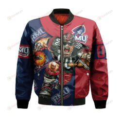 Robert Morris Colonials Bomber Jacket 3D Printed Football