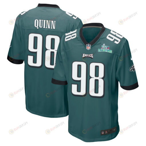 Robert Quinn 98 Philadelphia Eagles Super Bowl LVII Champions Men's Jersey - Midnight Green
