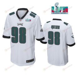 Robert Quinn 98 Philadelphia Eagles Super Bowl LVII Game Player Men Jersey - White