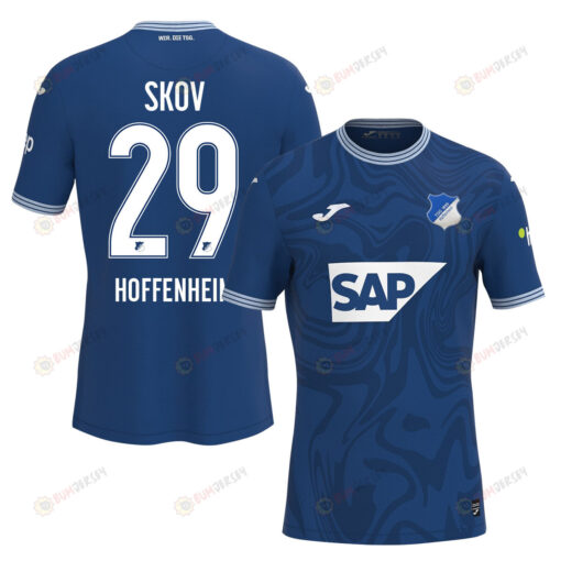 Robert Skov 29 TSG 1899 Hoffenheim 2023-24 Home Men Jersey - Blue