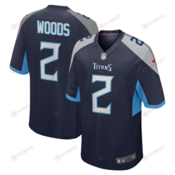 Robert Woods 2 Tennessee Titans Game Men Jersey - Navy Jersey