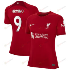 Roberto Firmino 9 Liverpool Women 2022/23 Home Player Jersey - Red