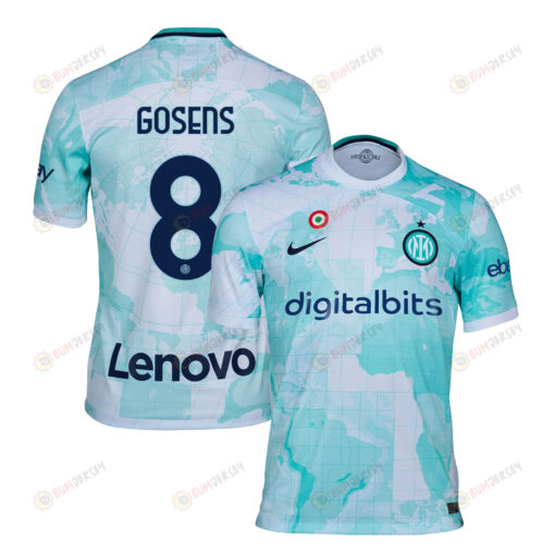 Robin Gosens 8 Inter Milan 2022/23 Away Men Jersey - Light Green