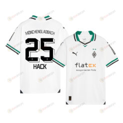 Robin Hack 25 Borussia M?nchengladbach 2023-24 Home YOUTH Jersey - White