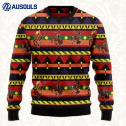 Rodeo Native Pattern Ugly Sweaters For Men Women Unisex