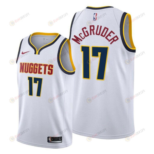 Rodney McGruder 17 Denver Nuggets 2022 Association Edition White Jersey - Men Jersey