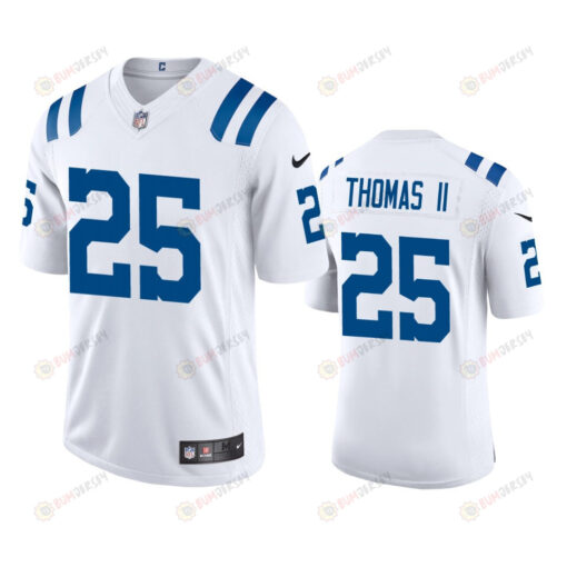 Rodney Thomas II 25 Indianapolis Colts White Vapor Limited Jersey