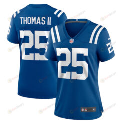 Rodney Thomas II 25 Indianapolis Colts Women's Game Player Jersey - Royal
