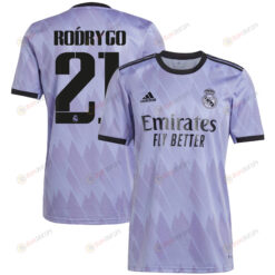 Rodrygo 21 Real Madrid 2022/23 Away Men Jersey - Purple