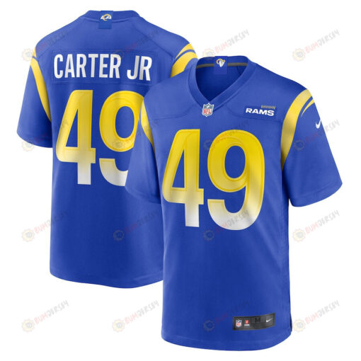 Roger Carter Jr. Los Angeles Rams Game Player Jersey - Royal