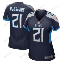 Roger McCreary Tennessee Titans Women's Game Player Jersey - Navy