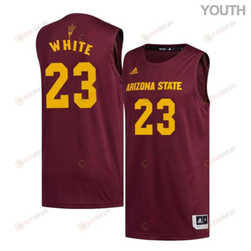 Romello White 23 Arizona State Sun Devils Basketball Youth Jersey - Maroon