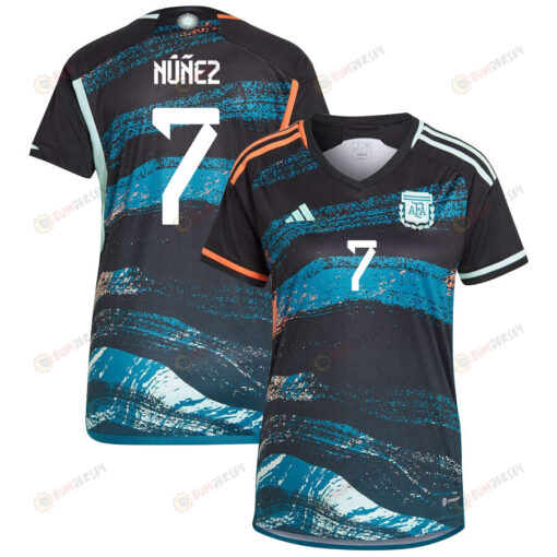 Romina N??ez 7 Argentina Women's National Team 2023-24 World Cup Away Women Jersey