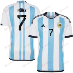 Romina N??ez 7 Argentina Women's National Team 2023-24 World Cup Home Men Jersey