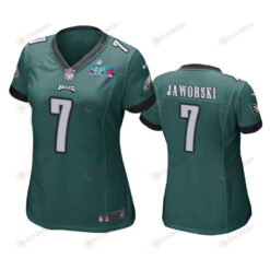 Ron Jaworski 7 Philadelphia Eagles Super Bowl LVII Game Jersey - Women Green