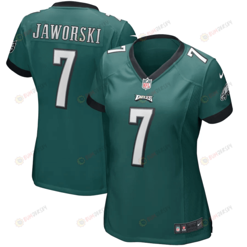 Ron Jaworski 7 Philadelphia Eagles Women's Game Retired Player Jersey - Midnight Green