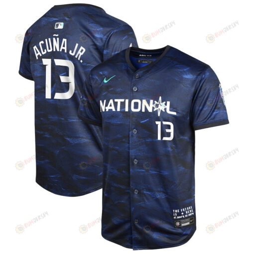 Ronald Acu?a Jr. 13 National League 2023 MLB All-Star Game Limited Youth Jersey - Royal