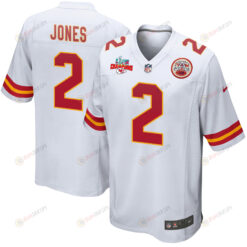 Ronald Jones 2 Kansas City Chiefs Super Bowl LVII Champions 3 Stars Men's Jersey - White