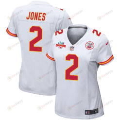 Ronald Jones 2 Kansas City Chiefs Super Bowl LVII Champions 3 Stars WoMen's Jersey - White