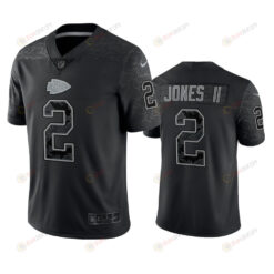 Ronald Jones II 2 Kansas City Chiefs Black Reflective Limited Jersey - Men