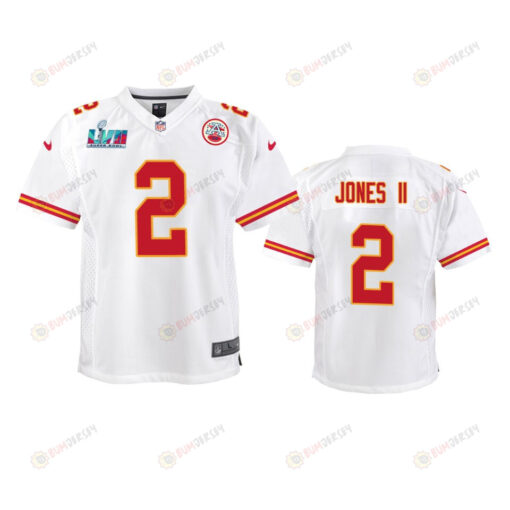Ronald Jones II 2 Kansas City Chiefs Super Bowl LVII Game Jersey - Youth White