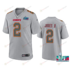 Ronald Jones II 2 Kansas City Chiefs Super Bowl LVII Patch Atmosphere Fashion Game Jersey - Gray