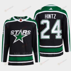 Roope Hintz 24 Reverse Retro 2.0 2022 Dallas Stars Black Jersey Pro Primegreen