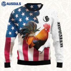 Rooster Usa Ugly Sweaters For Men Women Unisex