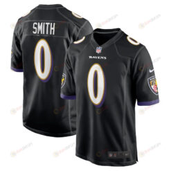 Roquan Smith 0 Baltimore Ravens Team Game Men Jersey - Black
