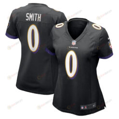 Roquan Smith 0 Baltimore Ravens Team Game Women Jersey - Black