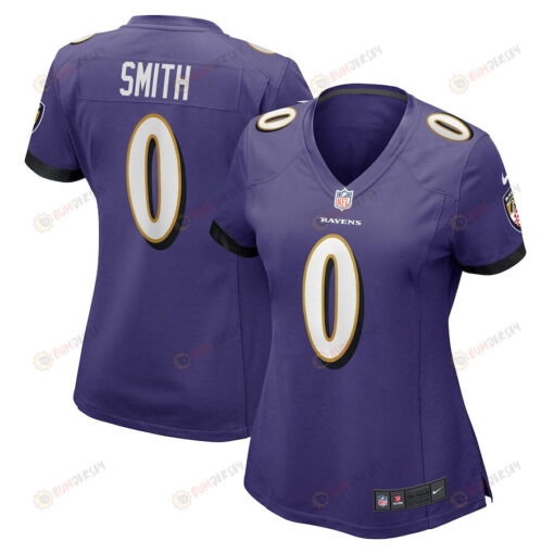 Roquan Smith 0 Baltimore Ravens Team Game Women Jersey - Purple