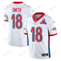 Roquan Smith 18 Ravens Pro Bowl 2023 Patch Men Jersey - White