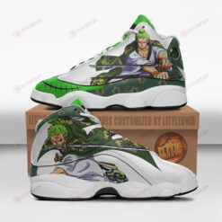 Roronoa Zoro Shoes One Piece Anime Air Jordan 13 Shoes Sneakers