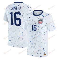 Rose Lavelle 16 USWNT 2023 Home Men Jersey - White