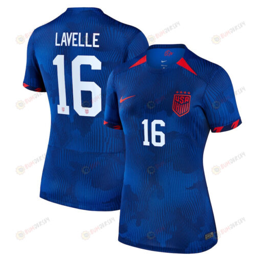 Rose Lavelle 16 USWNT Women 2023 Away Jersey - Royal