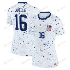 Rose Lavelle 16 USWNT Women 2023 Home Jersey - White