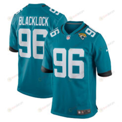 Ross Blacklock 96 Jacksonville Jaguars Men's Team Game Jersey - Teal